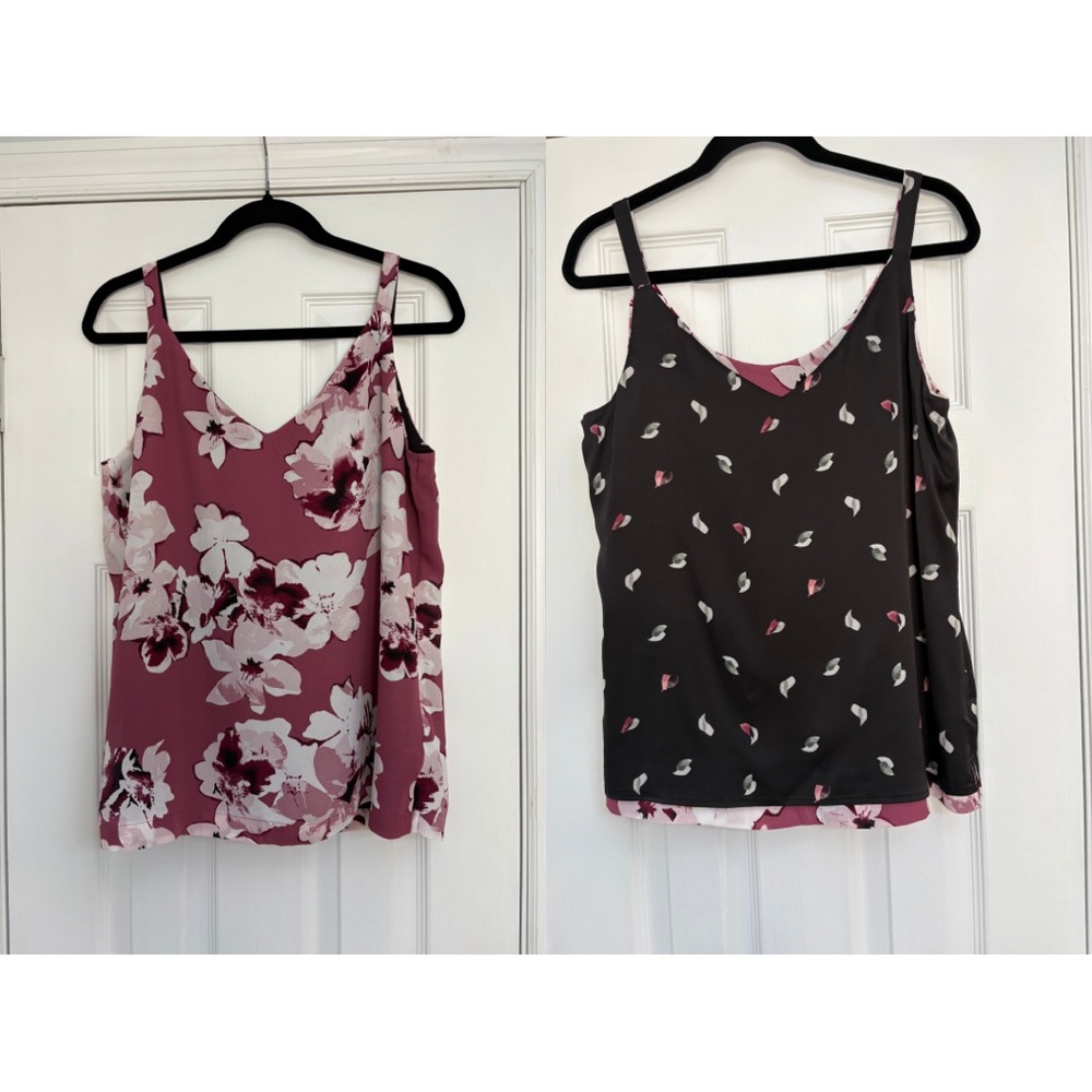 White House Black‎ Market Silky Reversible Tank NWT Small